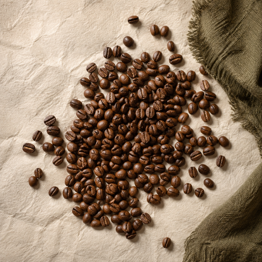 Branded Bravely Coffee cover for Colombia Buesaco Rio Juanambu coffee.